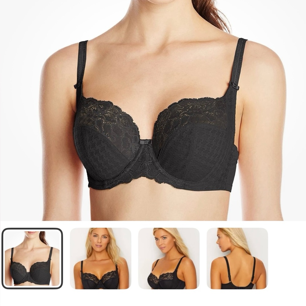 Panache Black Lace Underwire Bra